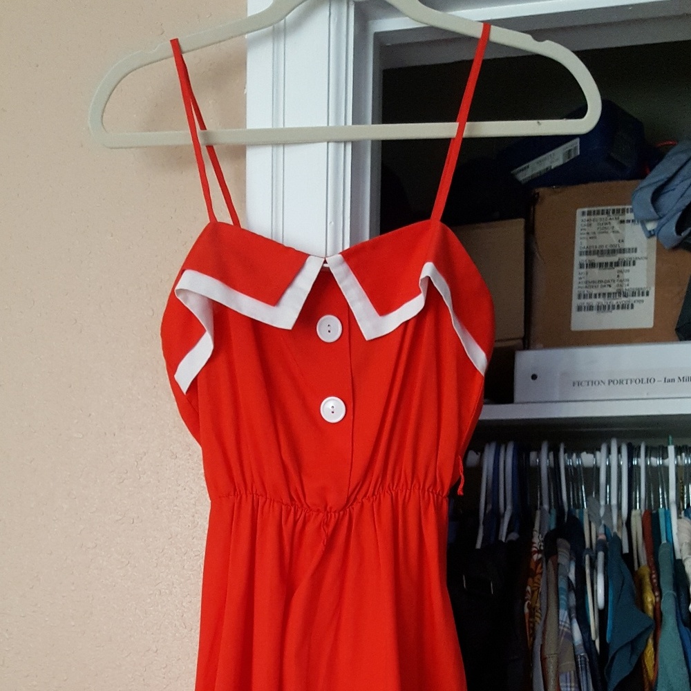 Vintage Bright Red Dress in Amazing Condition!
